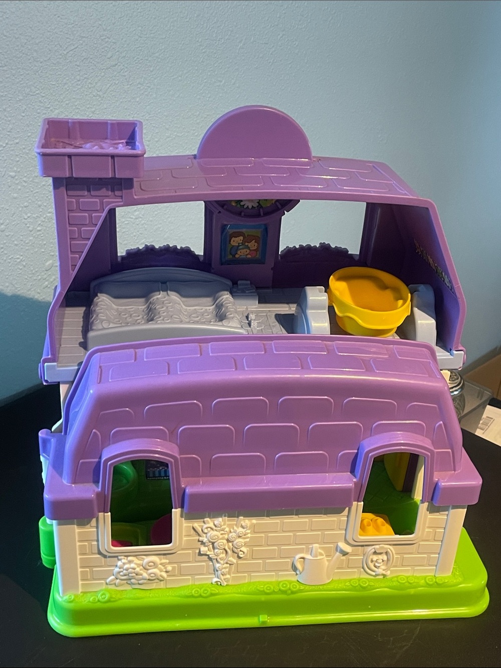 2008 Fisher Price House "Little People Happy Sounds Home" Purple-Tested WORKED - Picture 8 of 14